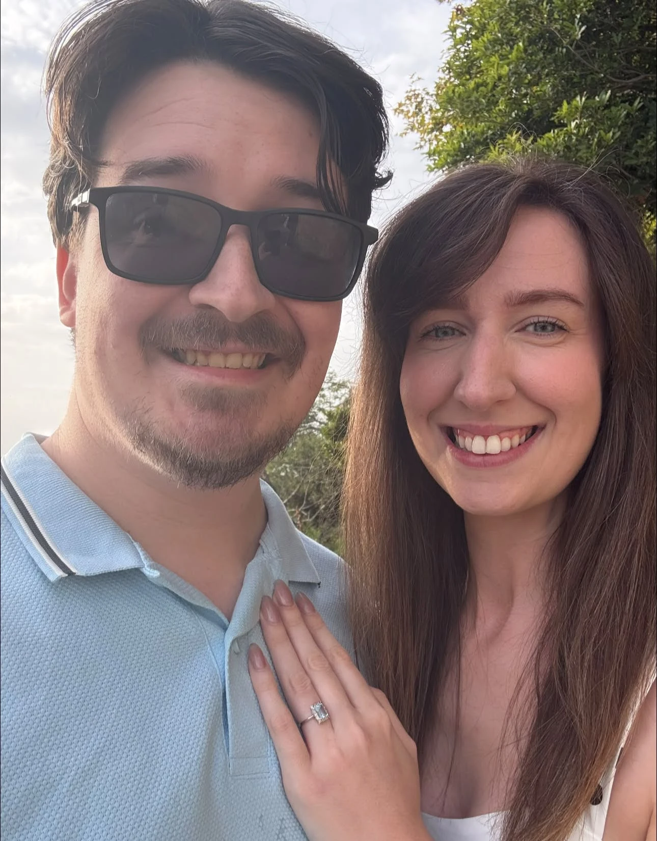 Jordan and Kirsty, just engaged